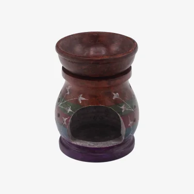 The Range Soapstone Oil Burner 10cm Hamsa Five Colours MultiColor - Multicolor