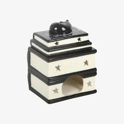 The Range Stacked Spell Books Oil Burner