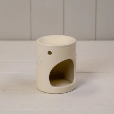 The Range Contemporary White Ceramic Wax Burner - White