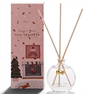 The Range Rose Prosecco Scented Festive Reed Diffuser - Rose Prosecco