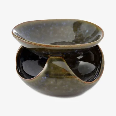 The Range Abstract Dark Mottled Ceramic Oil Burner (asst) - Blue