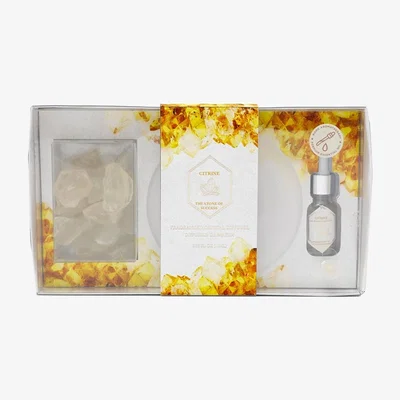 The Range Citrine Crystal Aroma Diffuser Tray - Yellow
