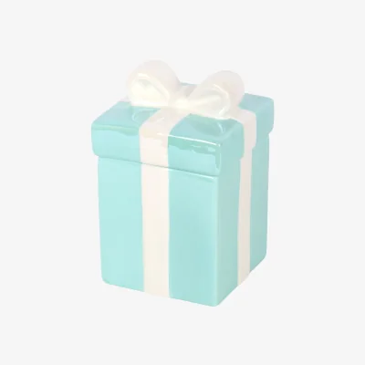 The Range Present Oil Burner With Bow Decal - Blue