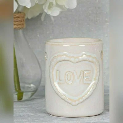 The Range Love Wax Warmer and Oil Burner Rustic Design - Cream