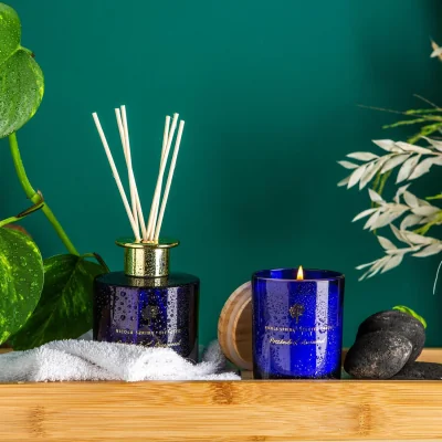 The Range Scented Candle and Reed Diffuser Set - Patchouli & Rosewood