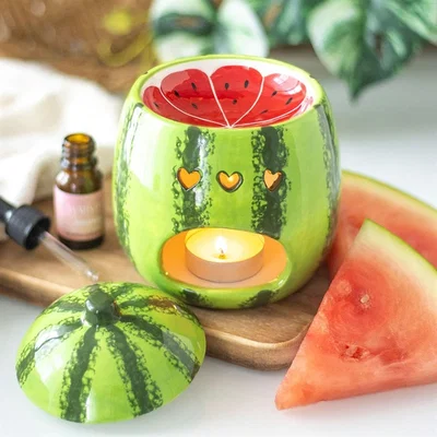 The Range Juicy Watermelon Oil Burner And Wax Warmer Delight - Green