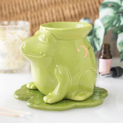 The Range Luna Frog Shaped Oil Burner - Green