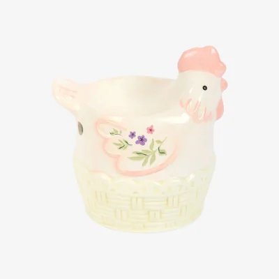 The Range Something Different Hen Oil Burner & Wax Melts - White/Light Pink