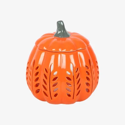 The Range Something Different Leaf Cut Out Pumpkin Oil Burner - Orange