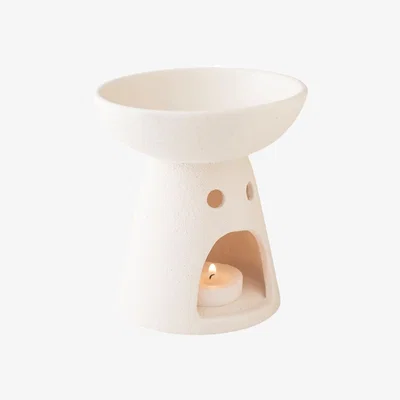 The Range Pedestal Oil Burner - White