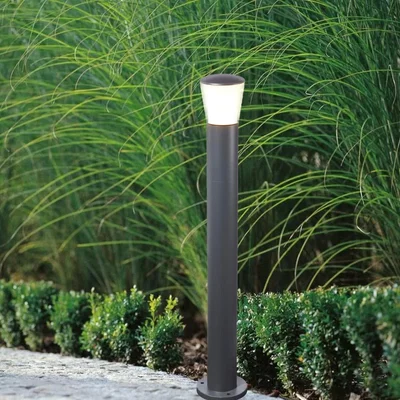 The Range CGC OTIS Anthracite Dark Grey Adjustable Outdoor 80cm Post Light Opal Diffuser - grey