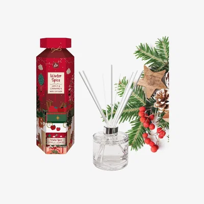 The Range Christmas Reed Diffuser Cracker Winter Spice Apple and Cinnamon 100ml - Neutral