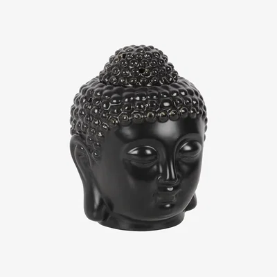 The Range Ceramic Buddha Head Oil Burner - Black