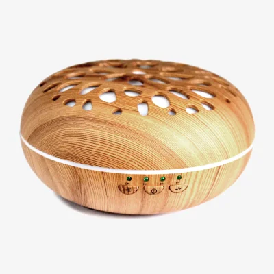 The Range Oslo Atomiser Pebble USB Colour Change LED Light Diffuser Ultrasonic - Brown