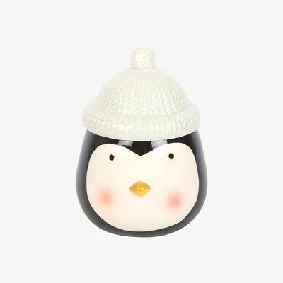 The Range Penguin Christmas Oil Burner - Black