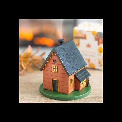 The Range Brown House Resin Incense Cone Burner Chimney Aroma - Brown