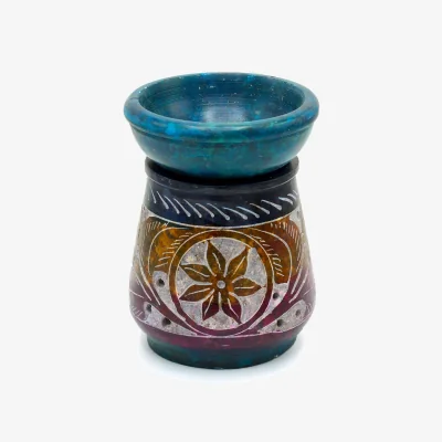 The Range Small Colou Soapstone Oil Burner 8cm Flower MultiColorColor - Multicolor