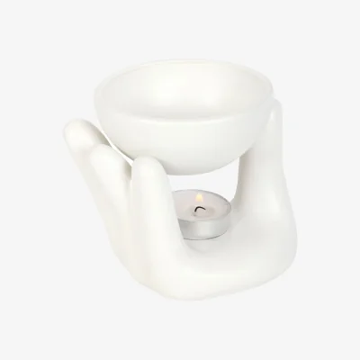The Range Something Different Ceramic Hand Oil Burner - White
