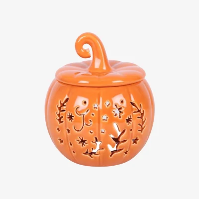 The Range Folk Pumpkin Oil Burner and Wax Warmer - Orange