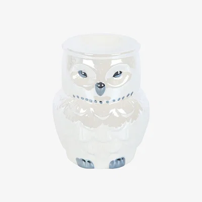 The Range Owl Dreamscape Iridescent Oil And Wax Warmer - White