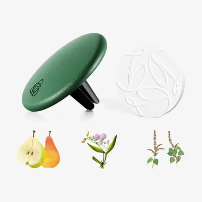 Wolf & Badger Freesia Green Lambskin Car Diffuser & Insert | One Size | Seree