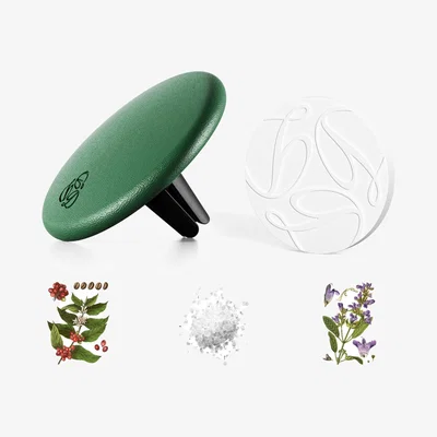 Wolf & Badger Sage Green Lambskin Car Diffuser & Insert | One Size | Seree