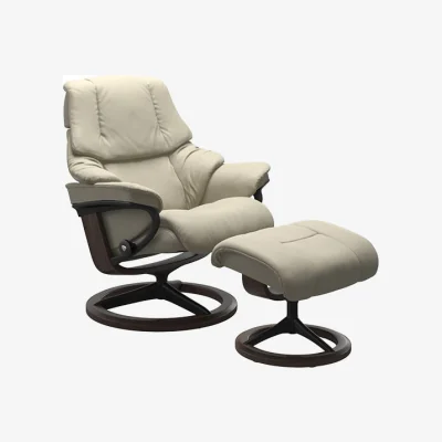 Arighi Bianchi Stressless® Reno Classic Chair and Stool, Small