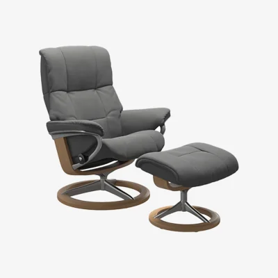 Arighi Bianchi Stressless® Mayfair Signature Chair and Stool, Medium