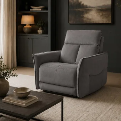 Dunelm Aspire Aston Fabric Power Recliner Armchair
