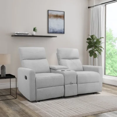 Dunelm Daoulas Chenille Manual Recliner 2 Seater Sofa