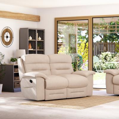 Dunelm Lulworth 2 Seater Manual Recliner Sofa Sand