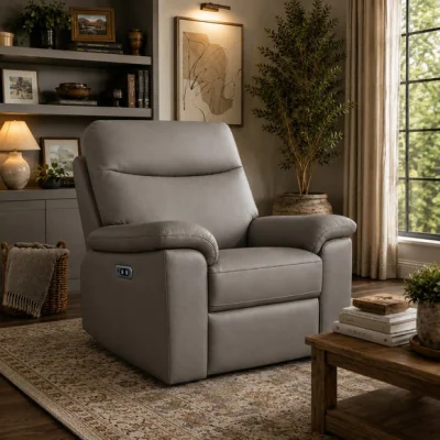 Dunelm Aspire Toronto Leather Power Recliner Armchair