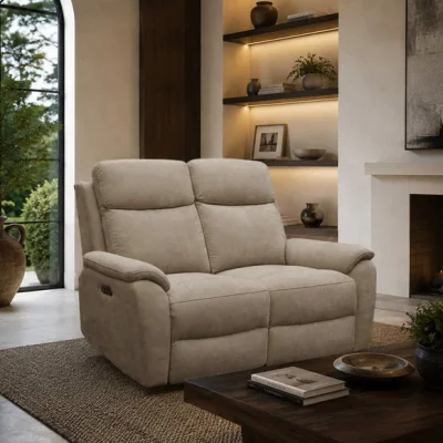 Dunelm Aspire Kingsmere Chenille Power Recliner 2 Seater Sofa
