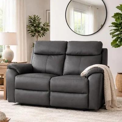 Dunelm Aspire Kingsmere Leather Power Recliner 2 Seater Sofa