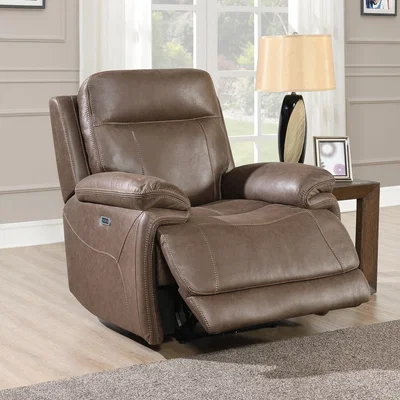Dunelm Glenwood Electric Recliner Chair Chestnut