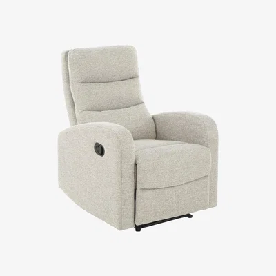 Dunelm Rena Tonal Faux Linen Manual Recliner Armchair