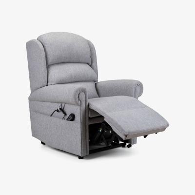 Dunelm Dorchester Premier Waterfall Rise and Recline Chair Chenille Silver
