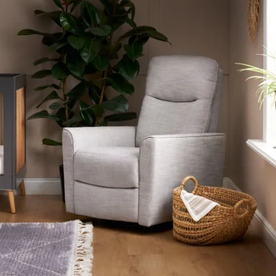 Dunelm Return - Obaby Savannah Swivel Glider Recliner Chair, Gold