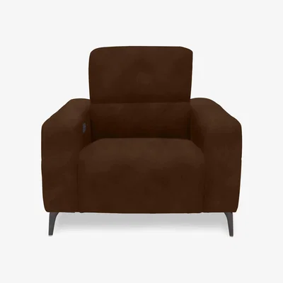 Furniture Village New York Fabric Power Recliner Chair - R06 Caramel