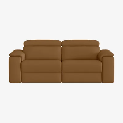 Furniture Village Nicoletti - Davide 3 Seater Leather Power Recliner Sofa - Botero Cuoio