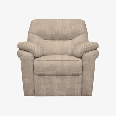 Furniture Village G Plan - Seattle Fabric Power Recliner Armchair with Heated Seat - Faro Mist