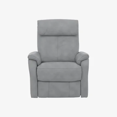 Furniture Village Rowan Fabric Swivel Rocker Recliner Armchair - Bluish Grey