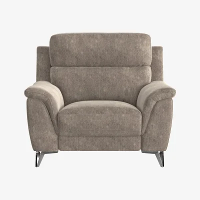 Furniture Village Contempo Fabric Power Recliner Armchair - Mink