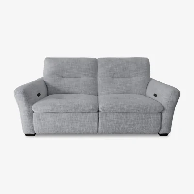 Furniture Village Restore Fabric 3 Seater Power Recliner Sofa - Dove Grey