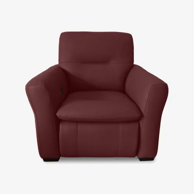 Furniture Village World of Leather - Restore BV Leather Power Recliner Chair - BV Deep Red