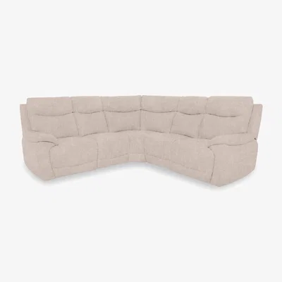 Furniture Village Sloane Fabric Large Power Recliner Corner Sofa - Anivia Nature