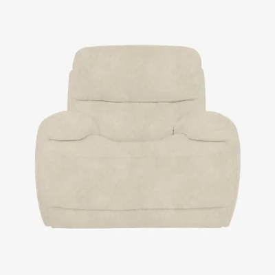 Furniture Village Rocco Fabric Rocker Manual Recliner Armchair with Power Headrests