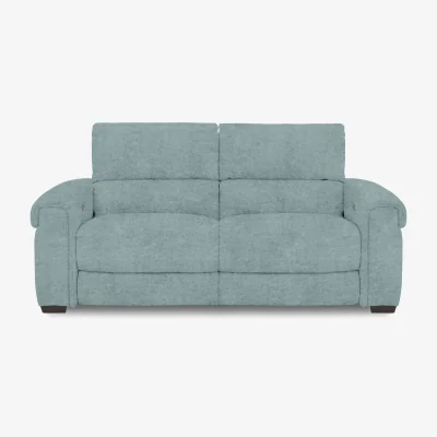 Furniture Village Nixon Fabric 3 Seater Power Recliner Sofa - Baby Blue