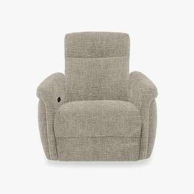 Furniture Village Dublin Fabric Power Recliner Armchair with Power Headrest - Halifax Sand