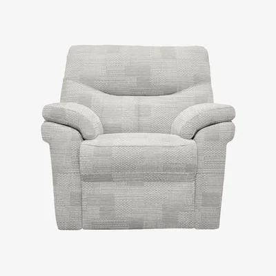 Furniture Village G Plan - Seattle Fabric Power Recliner Armchair with Power Lumbar and Heated Seat - Lydia Blush